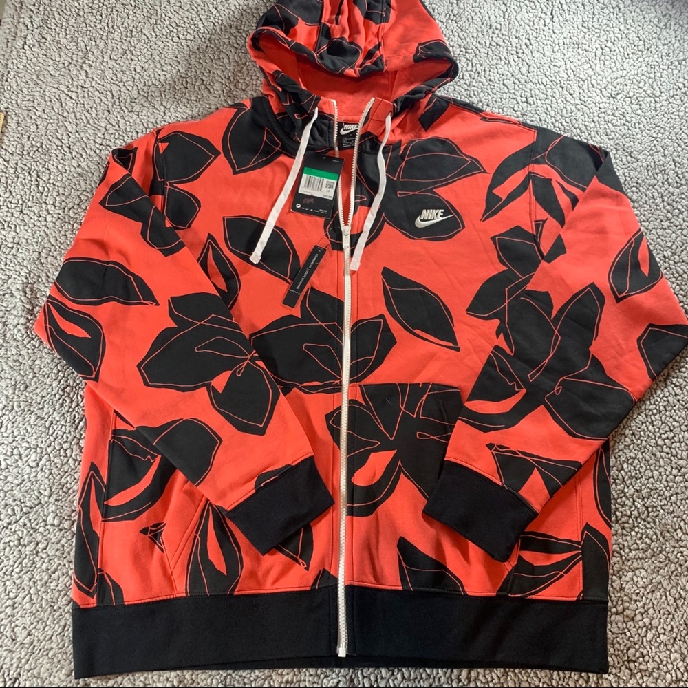 Nike Sportswear Club Floral Men's Full Zip Hoodie